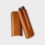 Purera de piel color miel para dos Partagas o similares