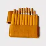 Cigarrera de cuero par 10 cigarros T0024/10AMCG