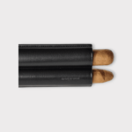 Purera de piel color negro para dos partagas o similar