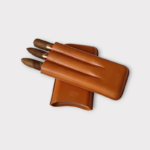 Purera de piel color miel  para tres Partagas o similares