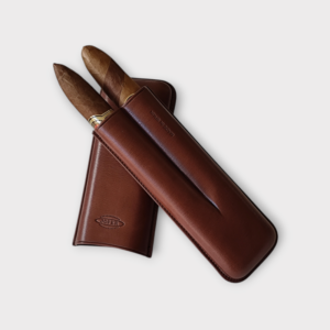 PURERA PARA TORO MARRON Purera de piel color Avellana para dos robustos Toro